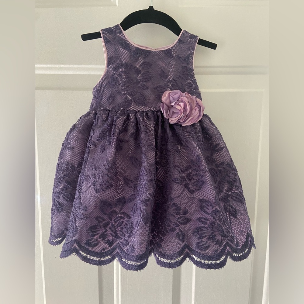 Purple Lace Dress  18 mos